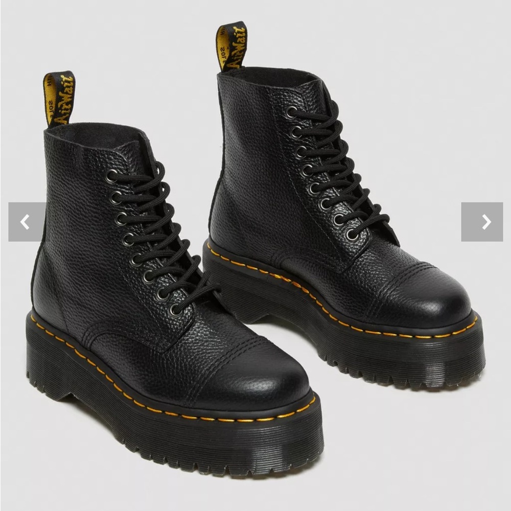 Dr. Martens Sinclair Milled Nappa Leather Platform Boots